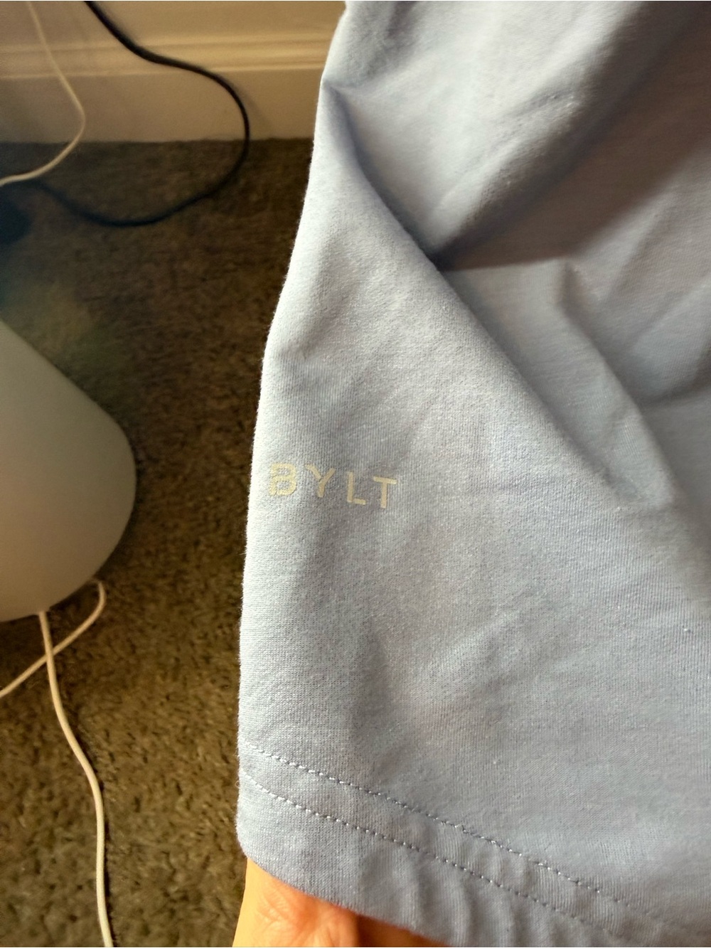 BYLT Basics Short Sleeve Crewneck T-Shirt - Light Blue - Picture 3 of 3